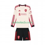 Camisolas de futebol Liverpool Criança Equipamento Alternativa 2025/26 Manga Comprida
